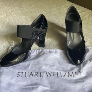 Stuart Weitzman black heels size 6 with dust cover